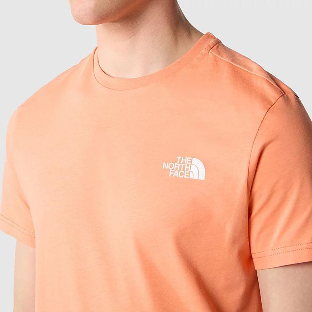 The North Face Simple Dome T Shirt Dusty Coral Orange Brands