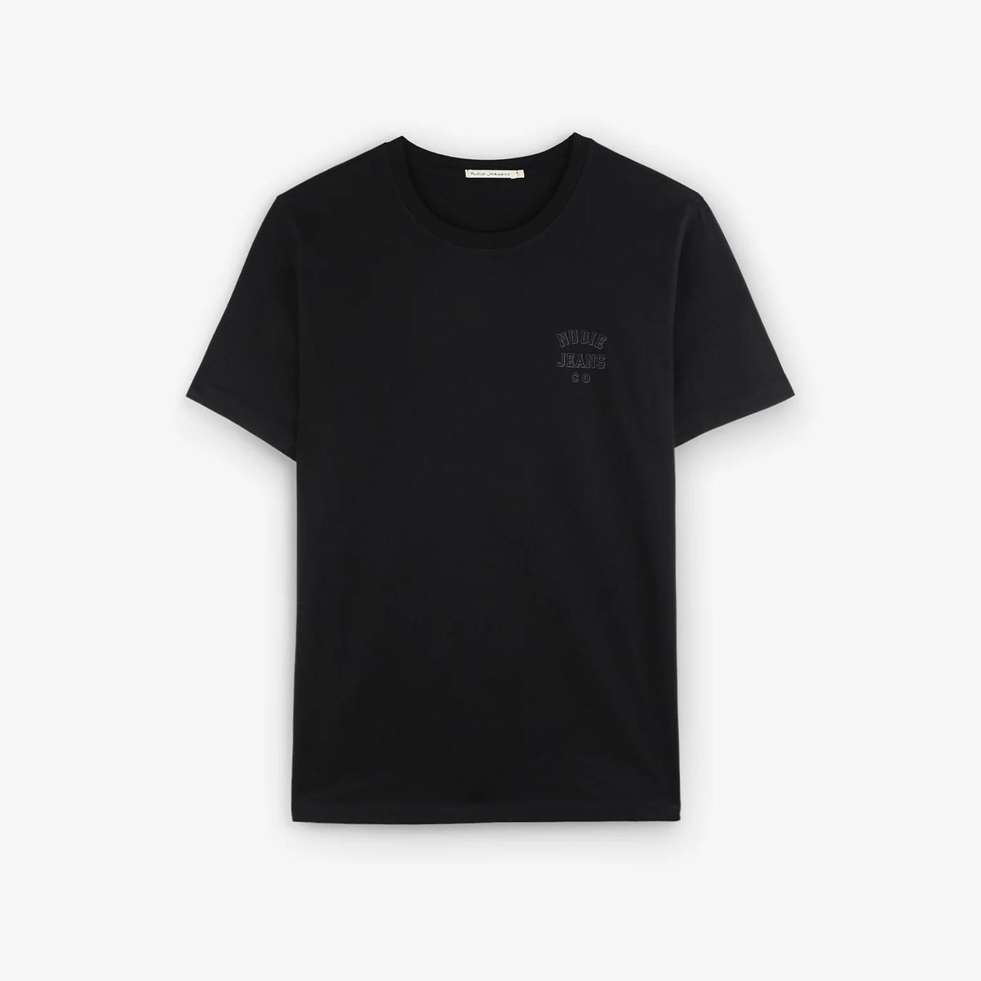 Roy T-Shirt Schwarz Co Brands – Jeans Democracy Logo Nudie
