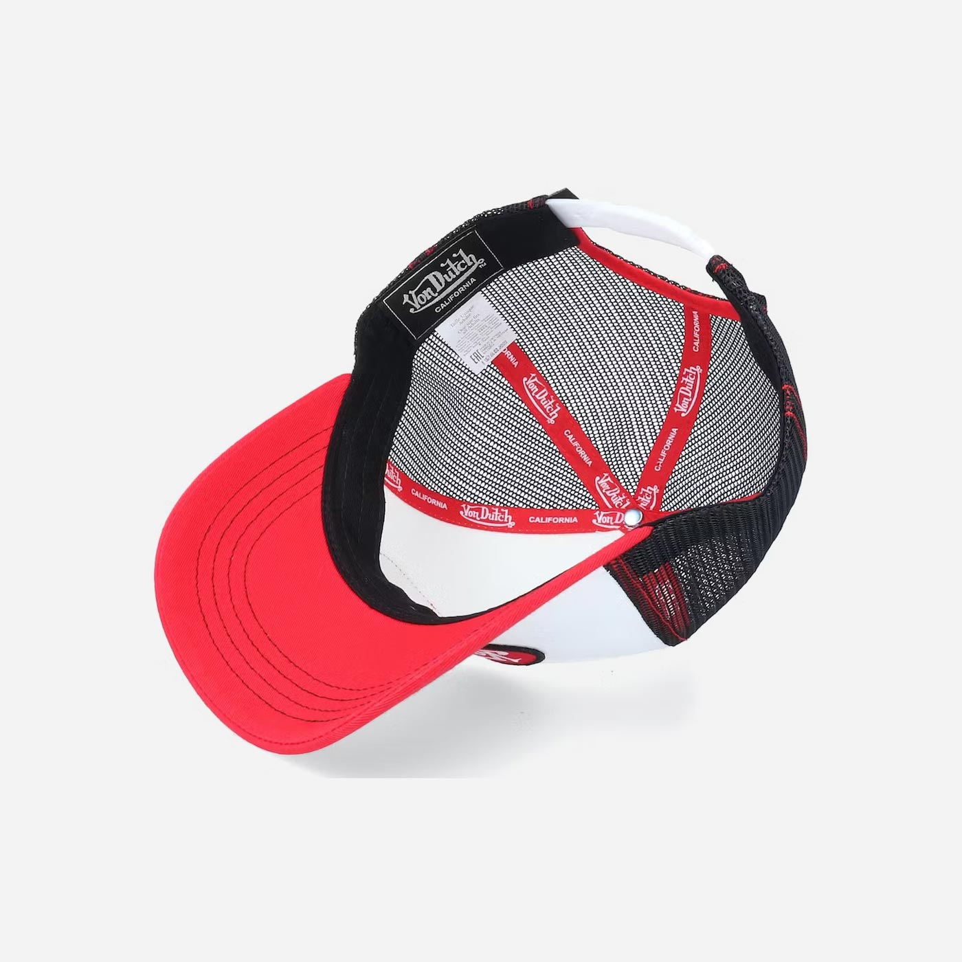 Von Dutch BBR White, Black and Red Trucker Hat