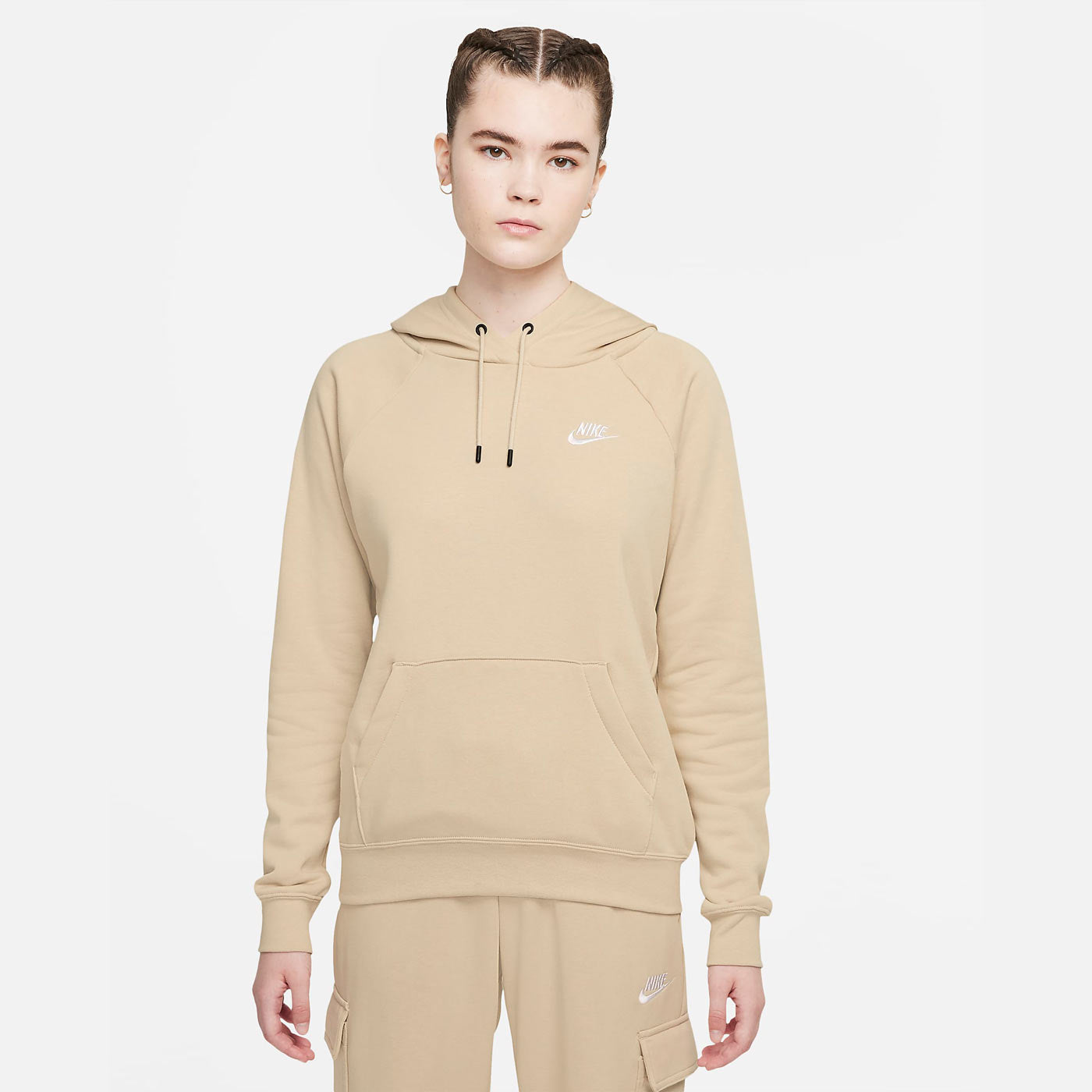 nike hoodie essential beige